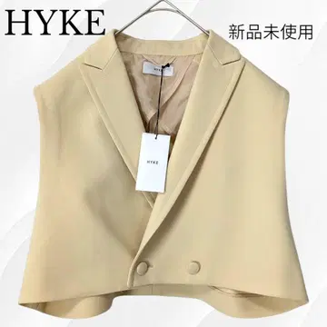 미사용 새상품 최근 HYKE 하이크 더블 크로스 크롭 베스트 자켓