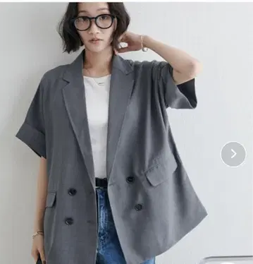 디스코트 테크 린넨 반팔 셔츠 자켓