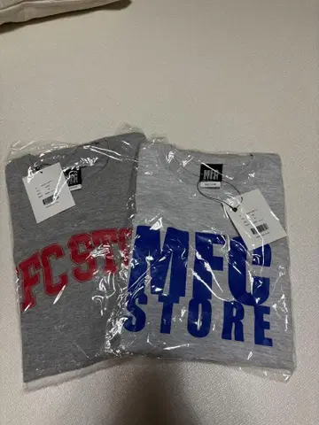 MFC STORE 그레이 티셔츠 2장 세트 사이즈 M