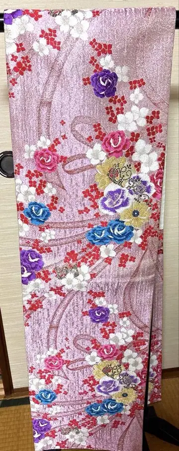 핑크 메탈릭 장미 CROWN 후쿠로 오비