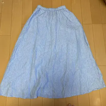 어반 리서치 프렌치 린넨 플레어 스커트
