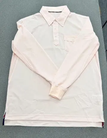 Cutter&Buck 연한 핑크 긴팔 피케 셔츠 사이즈 LL