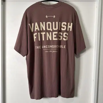 Vanquish Fitness 오버 사이즈 티셔츠 브라운 M