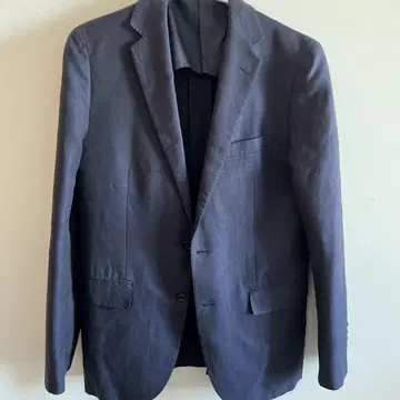 UNITED ARROWS 네이비 테일러드 자켓 린넨