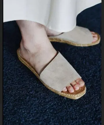 메야메 가죽 스파드 리유 샌들 베이지 36