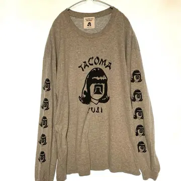 TACOMA FUJI RECORDS 롱 T XL 상당 유니섹스 빅 루즈