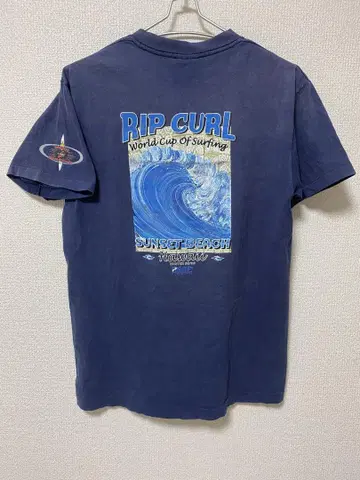 RIP CURL 티셔츠 구제 의류 빈티지 싱글 스티치