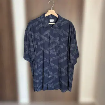 steven alan 루즈핏 반팔 셔츠 다크 블루