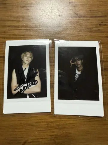 MADKID YUKI 친필 사인 폴라로이드 2장 판매