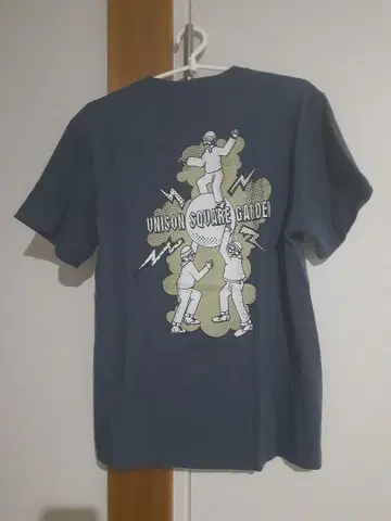 UNISON SQUARE GARDEN 도전한 게임 티셔츠 블루