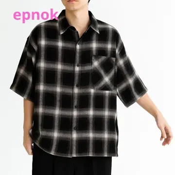 epnok 플란넬 셔츠 M 사이즈 체크 새상품급