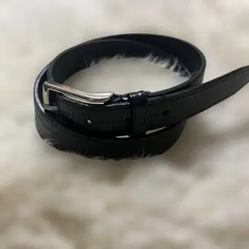 Anderson's for edifice 송아지 가죽 악어 엠보싱 벨트