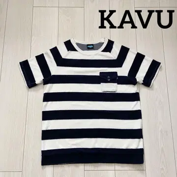 KAVU 카부 Alki Border 타월 원단 알카이 보더 티셔츠