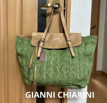 새상품 GIANNI CHIARINI 예쁜 그린 토트백 봄/여름