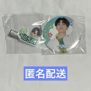 야기 유세이 캔뱃지 헤어 클립