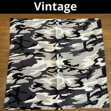 Vintage GLAYCAMO BANDANA 빈티지 그레이 카모 반다나