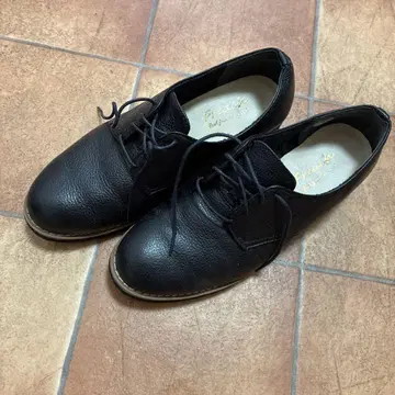블랙 가죽 로퍼 23.5cm