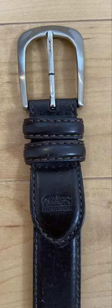 CHAPS RALPH LAURENT 벨트 짙은 갈색