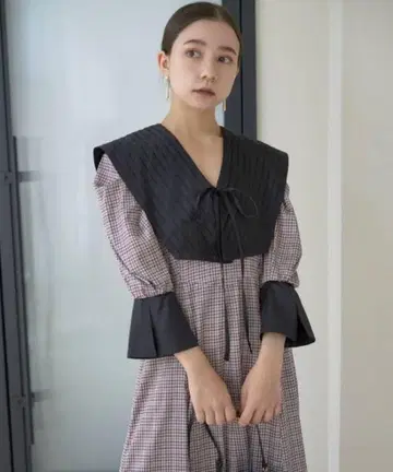 [WEB 한정판] 빅 컬러 클래시컬 프린트 원피스