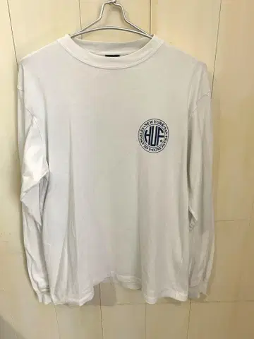 HUF 화이트 롱 슬리브 티셔츠 S 사이즈