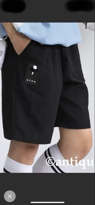 안티카 골프 숏 팬츠 블랙