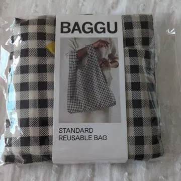 BAGUU 스탠다드 깅엄 체크 하트 블랙