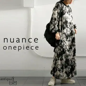 antiqua 안티카 뉘앙스 패턴 원피스 원피스
