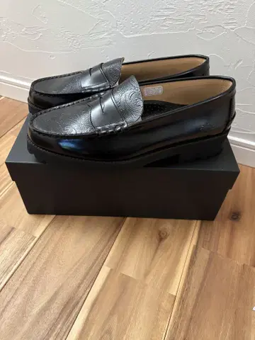 THE KENFORD FINESHOES 블랙 가죽 로퍼