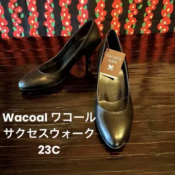 와코루 SUCCESS WALK 새상품 블랙 펌프스
