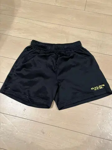 GOLD'S GYM 블랙 트레이닝 숏 팬츠
