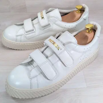 패트릭 27.0cm 가죽 스니커즈 아이보리 벨크로