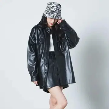 인조 가죽 자켓 WEGO