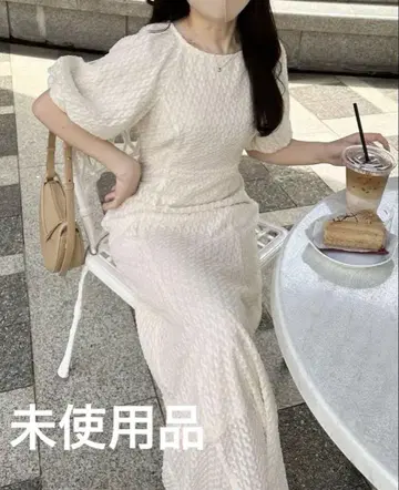 nairo 시어 자카드 원피스 미사용 새상품