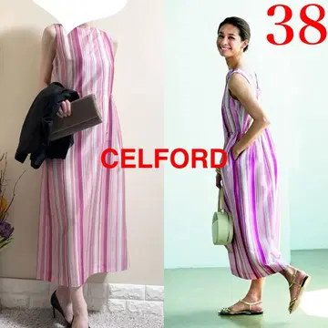 새상품급! CELFORD 셀포드 타프타 롱 원피스 38 썸머 드레스
