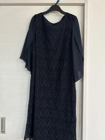 네이비 레이스 쉬폰 드레스 LL 사이즈