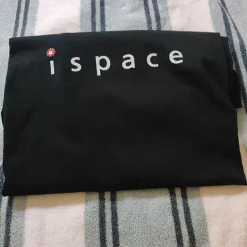 ispace 로고 블랙 티셔츠