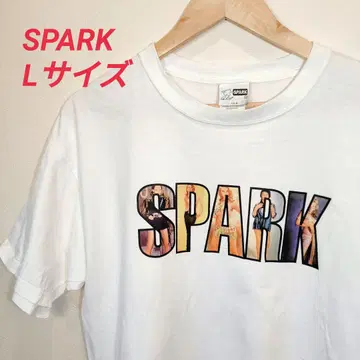 SPARK 스케이트보드 USA 소재 L 사이즈 티셔츠 화이트