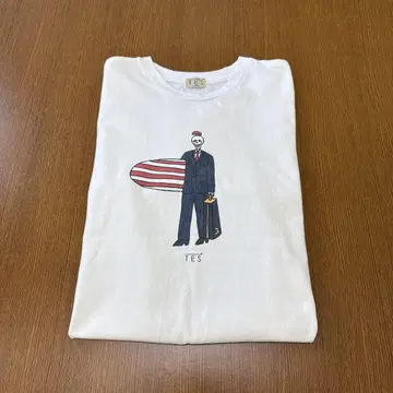 TES 스컬 서핑 티셔츠