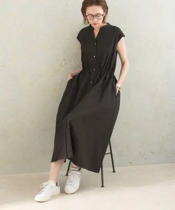 컨디션 최상 어반 리서치 로쏘 워셔블 셔츠 원피스 차콜