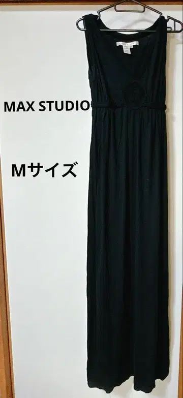 MAX STUDIO 슬리브리스 롱 원피스 M