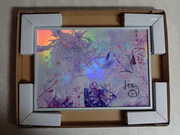 x-art 오니네코 친필 사인 포함 오로라 아트 '벚꽃 바람'