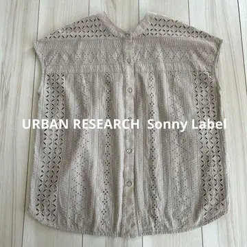 새상품급 Sonny Label 밴드 카라 코튼 레이스 셔츠 2way