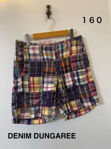 DENIM&DUNGAREE 패치워크 숏팬츠 160