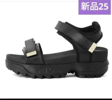 휠라 디스루프터 웨지 샌들 블랙 25