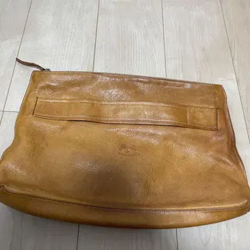 일비종떼 브라운 가죽 클러치백