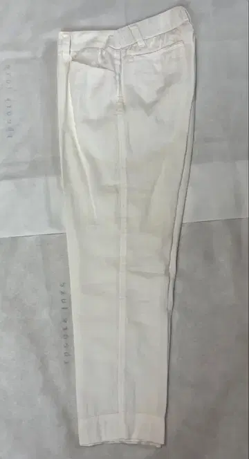 COMME CA DU MODE 화이트 린넨 혼방 테이퍼드 팬츠 9
