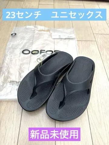 새상품 우포스 OOFS 리커버리 샌들 23cm 블랙