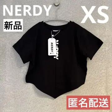 NERDY 널디 티셔츠 블랙 XS