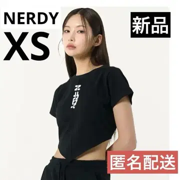 NERDY 널디 티셔츠 블랙 XS