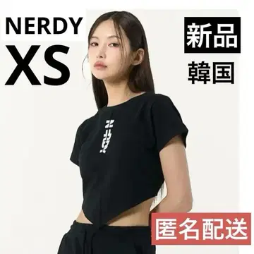 NERDY 널디 티셔츠 블랙 XS